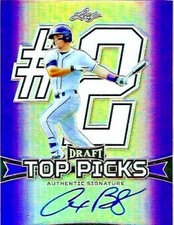 2015 LEAF AUTOGRAPH  #5/15 ON  CARD RC TOP PICKS PURPLE MINT ALEX BREGMAN AUTO