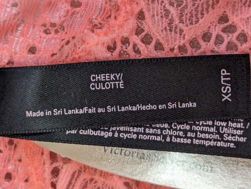 NWT Victoria's Secret 2014 Black Label Cheeky Panty XS 11046378 - Picture 4 of 8