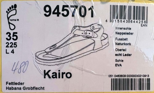 New Birkenstock Kairo Braided Habana Brown Leather Regular Width/Size 35 w/box. - Picture 2 of 6