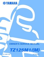 Yamaha service manual 2000 TZ125,  TZ125 M1/(M)