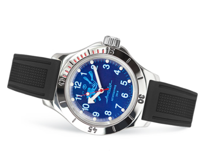 Vostok Amphibia Blue Men's Watch - 120656 for sale online | eBay