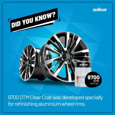 SILCO Trasparente Lucido 2k adesione diretta CERCHI lega ferro alluminio lamiera zinca