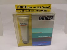 Fathom Cologne For Men set 1.7cologne - 0.8 oz gel after shave new boxed