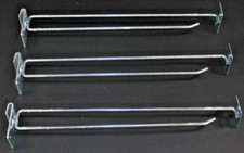 Lot of 3 15 Inch Heavy Metal Rear Support Display Hooks
