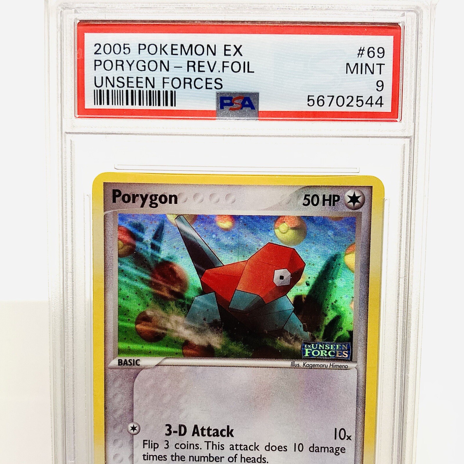 Pokemon Card Porygon Rev. Holo Unseen Forces 69/115 PSA 9