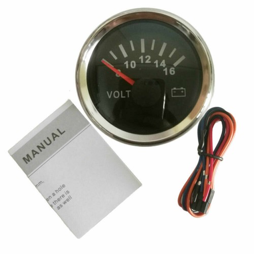 4 Gauge Set with Senders Fuel Gauge Oil Volts Water Temp 52mm Red LED
