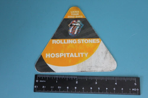 ROLLING STONES 2002-03 LICKS  tour HOSPITALITY fabric sticker backstage pass