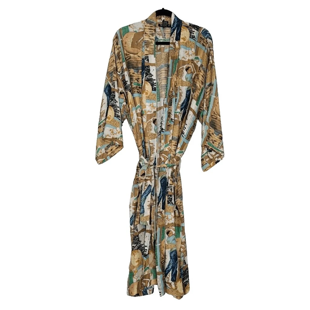 Tamaño Regular 100% Seda Pijamas y batas Vintage para Hombres