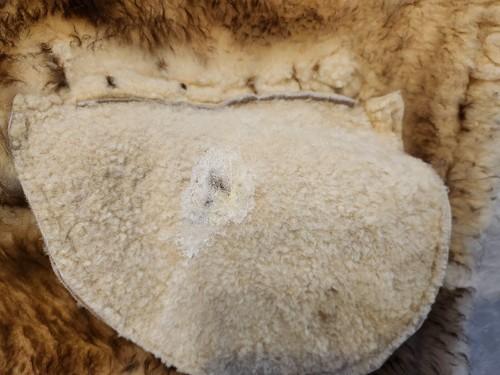 Vintage Shearling Sheepskin Coat Mens 43 Tan Rancher Made By Woolskins Canada - Picture 21 of 22