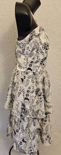 Twenty One Womens Sundress Dress Size M Medium Black White Floral - Picture 23 of 24