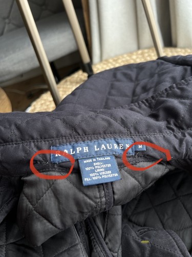 Ralph Lauren giacca donna media M nero cappotto trapuntato outdoor - Foto 12 di 12