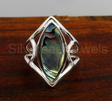 Natural Abalone Shell Ring, 925 Sterling Silver Ring, Design Ring Women's Ring
