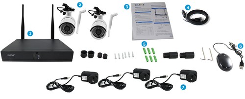 4CH CCTV Wireless Security System 2MP 2x IP WiFi Camera 1080P NVR Outdoor No HDD - Picture 12 of 12