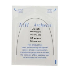 Dental Orthodontic Super Elastic Cu-NiTi Rectangular Arch Wire Stops Preformed