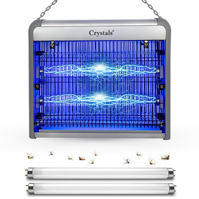 INDUSTRIELLE 12W ELEKTRISCHE INSEKTENKÄFER FLIEGEN MÜCKE KILLER ZAPPER 2UV RÖHRE