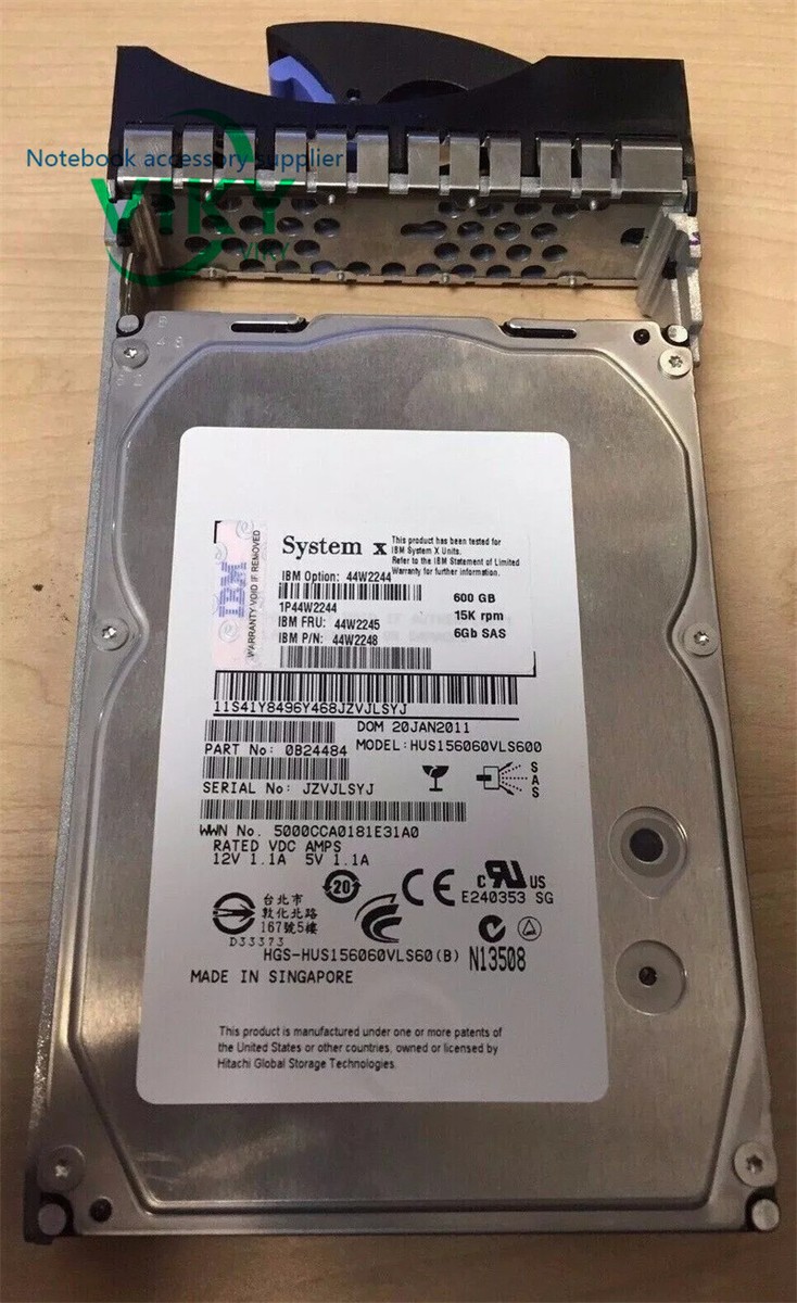 IBM 44W2244 600GB 3.5インチ SL HS 15K 6Gbps SAS HDD(中古品)