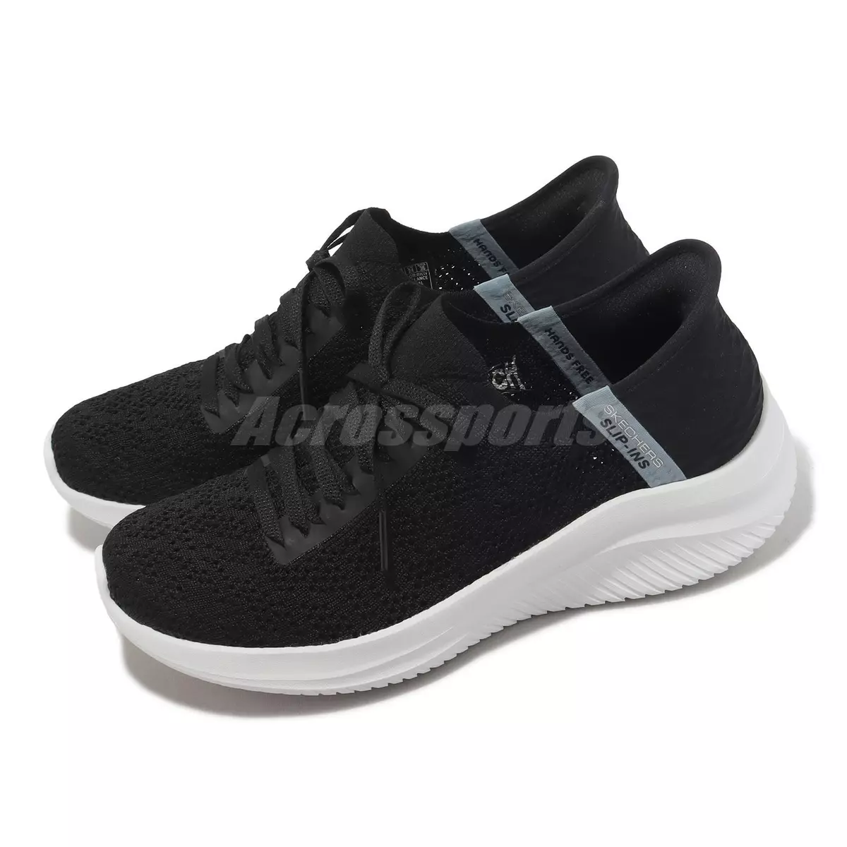 Skechers Ultra Flex 3.0 Slip Ins Black White Women Casual Shoes