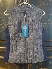 $100 Romfh WomeHampton Quilted Vest | DARK NAVY/BROOK BIT PRINT | L (38)