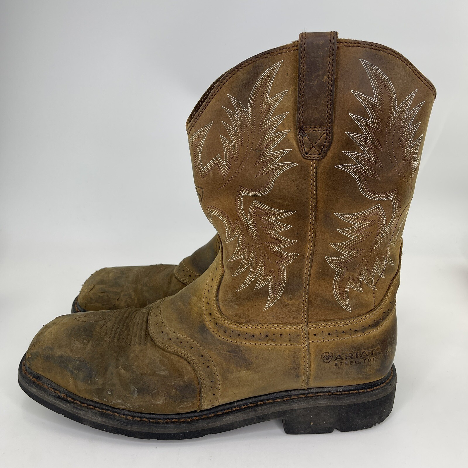 Ariat 10010134 Sierra Aged Bark Leather Steel Toe Saf… Gem