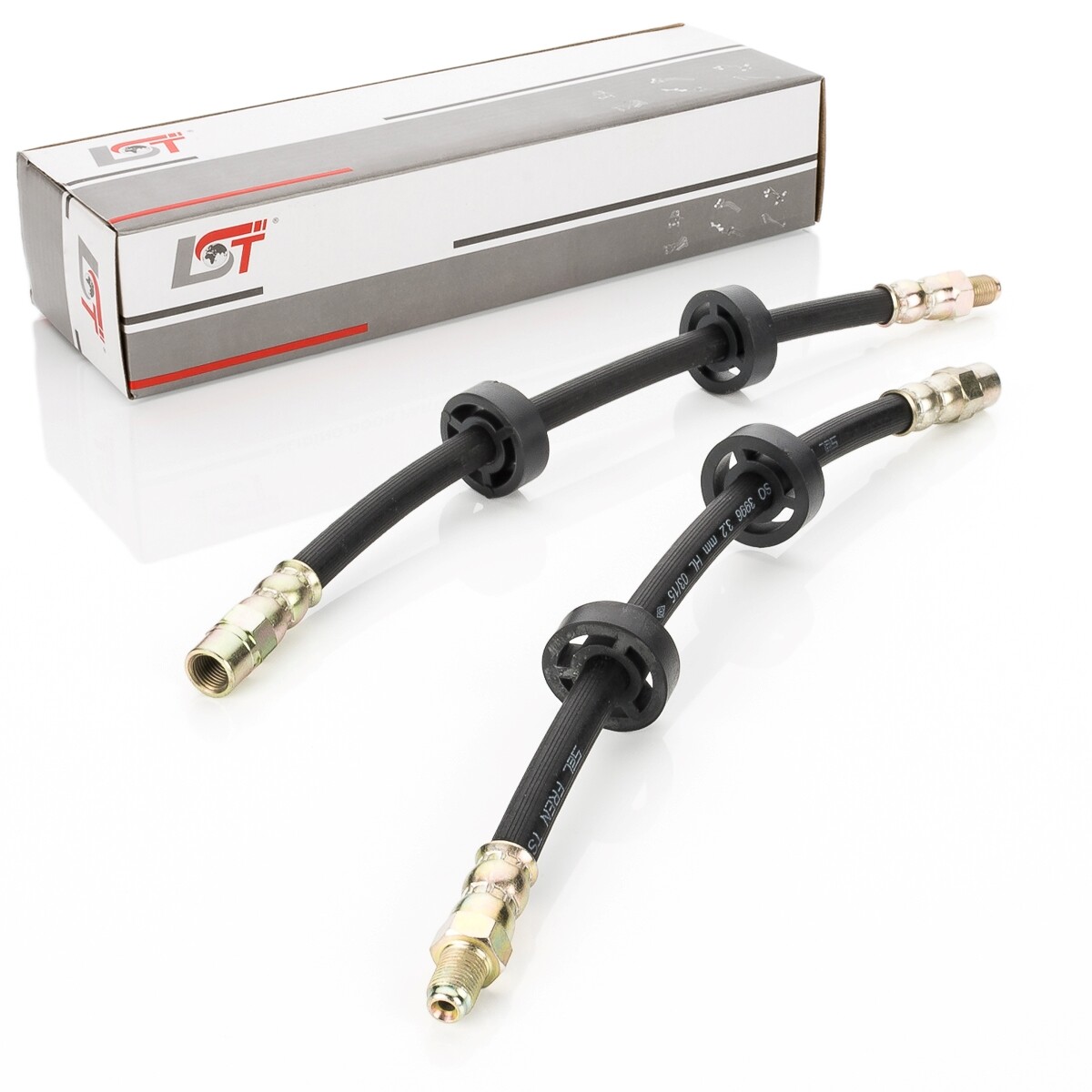2x Brake Hose Brake Line for Audi 50 86 Front 320mm