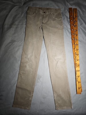 Massimo Dutti Boys Pants  Size 13-14a Beige Slim Fit Jeans Denim Trousers 