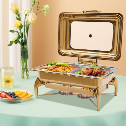 9 L Chafing Dish Buffet Set for Catering Parties Buffets Stove Heat Preservation - Picture 18 of 20