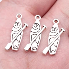 50pcs 20x7mm Tibetan Silver Alloy Charm boat Pendant EF3984