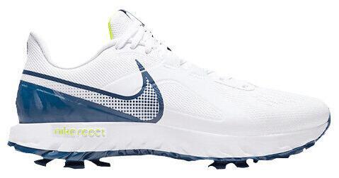 シューズ(男性用) NIKE React Infinity Pro White Racer Blue Nike React Infinity Pro Golf Shoes White/Pure Platinum/Racer