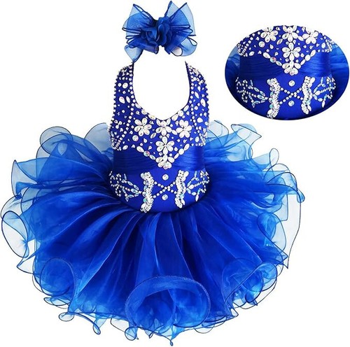Jenniferwu Baby Toddler Infant Girl Pageant Party Formal Dress Handmade 6-9M