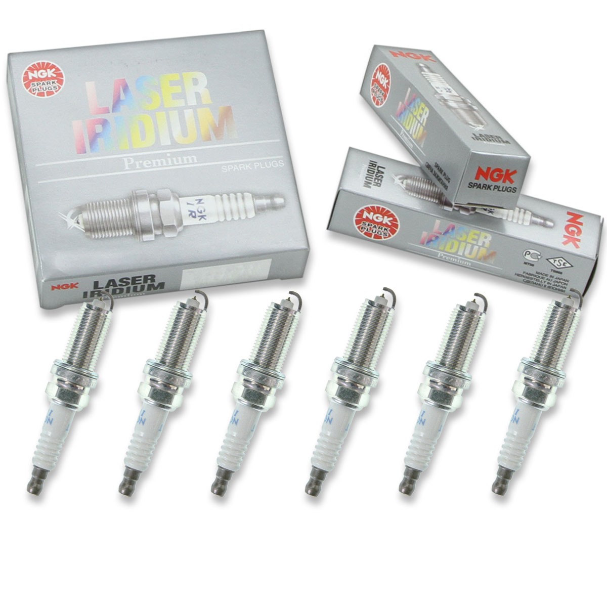 6 pc NGK 96779 ILFR5T11 Laser Iridium Spark Plugs for SK16HR11 PKH16TT xw