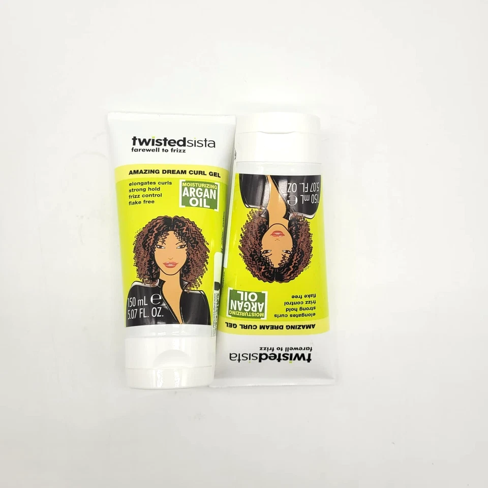 Twisted Sista Dream Curl Gel 5.07 FL OZ Lote de 2 Rizos Definición Anti-Frizz Sujeción Foto 4 de 4
