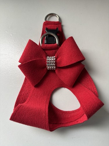 Susan Lanci Red Nouveau Bow XXS Step-in Harness