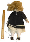 Vintage Porcelain Doll 14" Blond Hair shoes blue dress Caucasian — photo 4