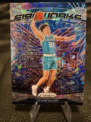2024-25 Panini Prizm Fireworks Fast Break Disco Tidjane Salaun #7 RC