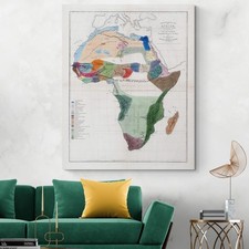 1861 Ethnographic Map of Africa – Pre-Colonial Tribal & Ethnic Regions History