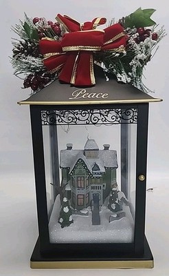 Thomas Kinkade Sparkle Of The Season Victorian Holiday Lanterns PEACE 