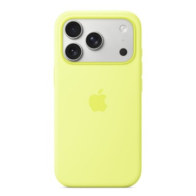 Silikonhülle mit MagSafe Apple iPhone 17 Pro Max - Neon Yellow
