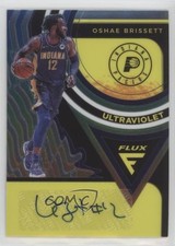 2020-21 Panini Flux Ultraviolet Signatures Oshae Brissett #UV-OSH Auto 04u1