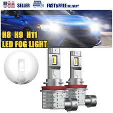 Pair Auxito H11 H9 H8 Led Fog Driving Light 6500k Super Bright Bulb Lamp White Pair Auxito H11 H9 H8 Led Fog Driving Light 6500k Super Bright Bulb Lamp White