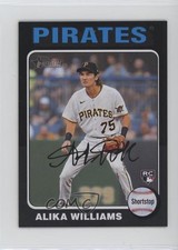 2024 Topps Heritage Mini Black Border 35/50 Alika Williams #128 qf6