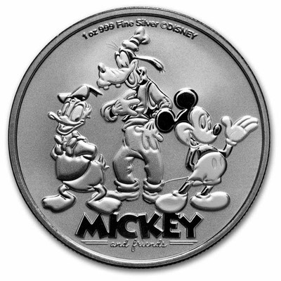 2023 ディズニー ミッキー＆ミニー 純銀1oz First Strike 2025 Niue 1 oz Silver $2 Mickey & Friends (MD® Premier + PCGS FS