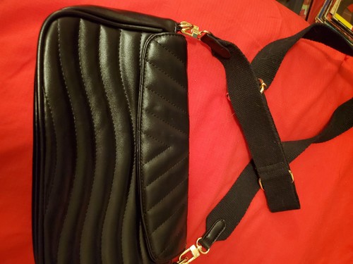 Purse Ant Expedition Blk Long Strap Adj w/small coin purse - Picture 2 of 7