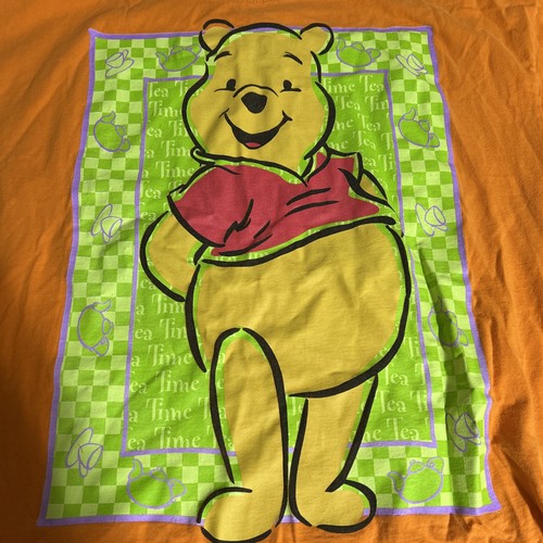 T-shirt vintage anni 90 Winnie The Pooh Halloween Tea Time nostalgia 2x/3x! - Foto 2 di 6
