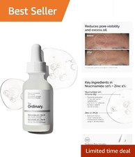 1 Fl Oz Niacinamide 10  Zinc 1 - Fragrance-Free Radiance Serum for Clear Skin