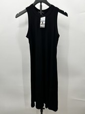 Karen Kane Woman’s black ribbed crewneck sleeveless midi dress Size M