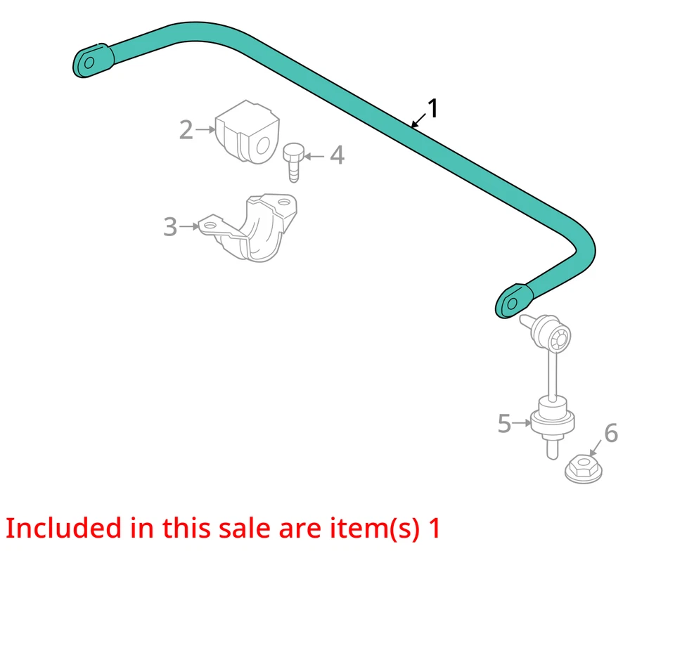 Barra estabilizadora trasera BMW 550i 2007 tracción trasera OEM 155 k millas - LKQ341144457 Foto 4 de 4