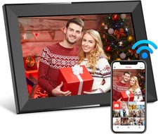 10.1 Inch Digital Picture Frame with 32GB Storage, Frameo WiFi Digital Photo Fra