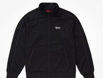 Size XL Supreme Tricot Full Zip Track Jacket BLACK New in Bag w