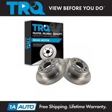 TRQ Rear Brake Rotor Pair Kit Driver & Passenger 1154200072 for Mercedes