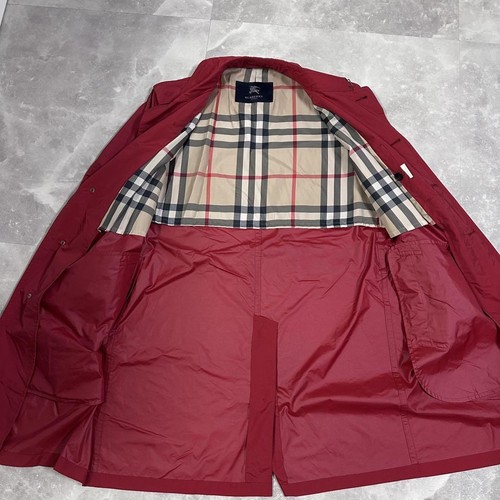 Burberry London trench coat spring coat Nova check red size L - Picture 3 of 8